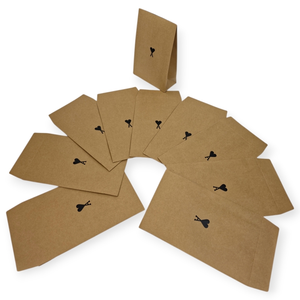 AMI Paper Gift Bag Set of 10 Alexandre Mattiussi 7"x11"x3"